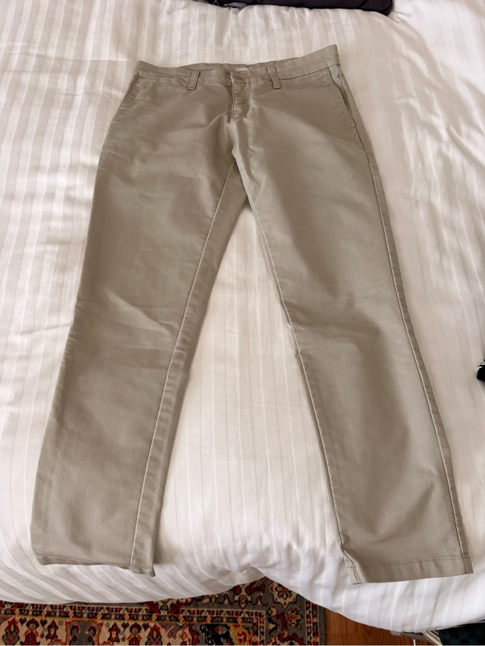 Carhartt WIP Men's Tan Chino Pants Sid